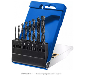 Набор сверл спиральных по дереву Зубр Профессионал