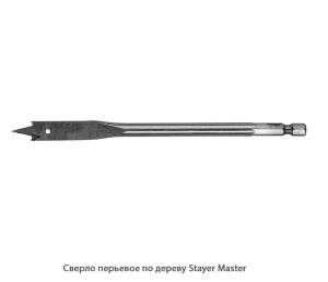 Сверло перьевое по дереву Stayer Master