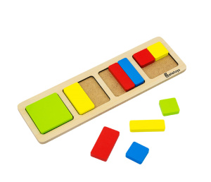 Пазлы "Дроби-квадраты" / 15 * 90 * 300 мм