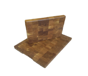 Разделочная доска торцевая  / Дуб / масло-воск / 30 * 300 * 400 мм