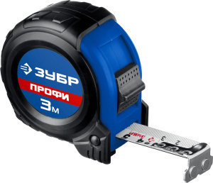 Рулетка строительная Зубр Профессионал / корпус. ударопрочный обрезиненный 