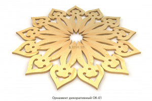 Орнамент декоративный ОК-01 / Ель / цельн.массив