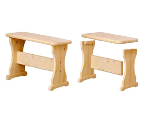 Скамья деревянная  Сосна / без отделки