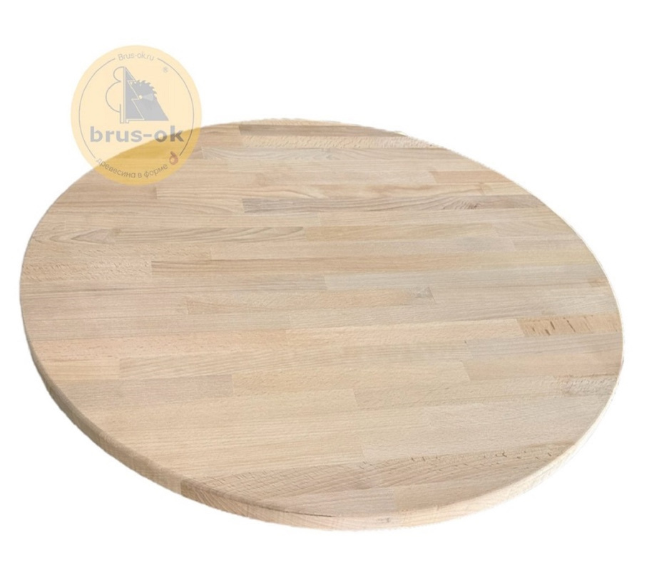 Столешница деревянная круглая Бук АВ сращенный Столешница деревянная круглая Бук АВ сращенный
