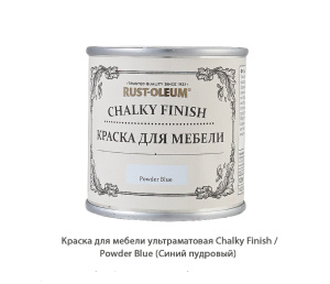 Краска для мебели ультраматовая Chalky Finish / Powder Blue (Синий пудровый)