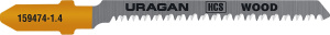 Пилка для электролобзика Uragan Wood / TPIT101AO / Т-образный, EU - хвостовик