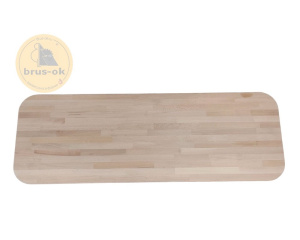 Столешница деревянная овальная Бук АВ сращенный