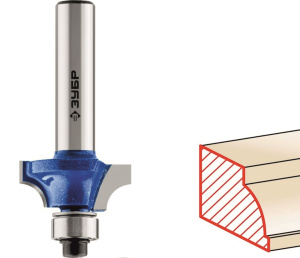 Кромочная калевочная фреза ЗУБР Профессионал №1 / с подшипником 9,5 мм
