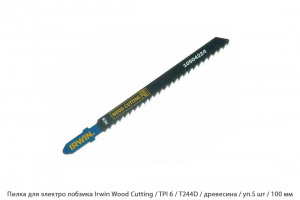 Пилка для электролобзика Irwin Wood Cutting / TPI6 / T244D