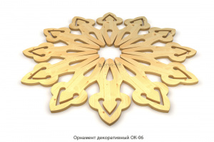 Орнамент декоративный ОК-06 / Ель / цельн.массив