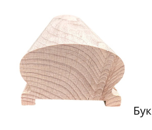 Поручень деревянный гладкий Бук АВ сращенный / под 50 балясину