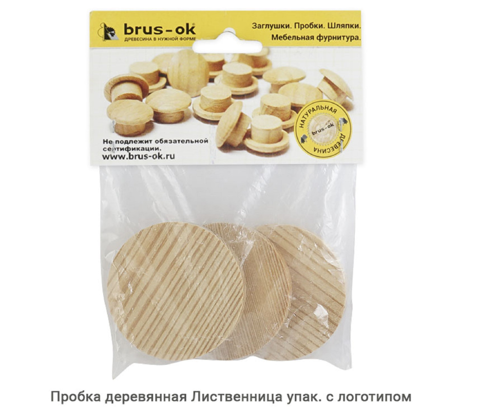 Пробка деревянная Лиственница / упак.логотип Пробка деревянная Лиственница / упак.логотип