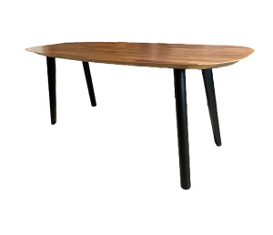 Стол деревянный овальный  Дуб / лак / бесцветный