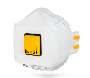 Полумаска одноразовая JETA Safety JM-9312 / FFP1 NR D / многослойная / белая