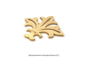 Декоративная накладка Крона Д-3 / Береза / фанера 3/4 ШЛ