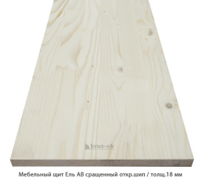Мебельный щит Ель сращенный 18мм.