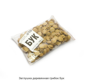 Заглушка деревянная грибок Бук