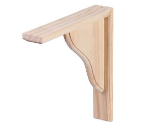 Уголок кронштейн деревянный Larvij / Сосна