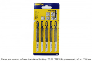 Пилка для электролобзика Irwin Wood Cutting / TPI10 / T101BR