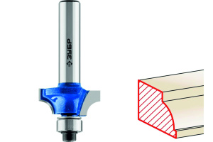 Кромочная калевочная фреза ЗУБР Профессионал №1 / с подшипником 9,5 мм