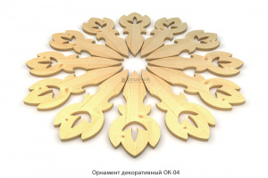 Орнамент декоративный ОК-04 / Ель / цельн.массив