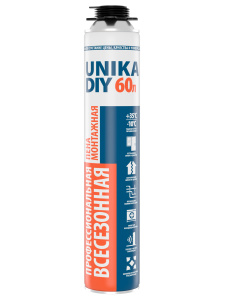 Пена монтажная MARCON UNIKA DIY 60 / от -10°C до +35°C / профессиональное