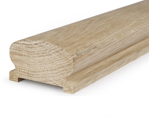 Поручень деревянный ЕВРО Дуб АВ сращенный / под 50 балясину