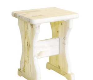 Табурет деревянный  Сосна / без отделки