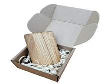 Подарочная коробочка из дуба для визиток и карт / Дуб / масло-воск / 20 * 75 * 110 мм